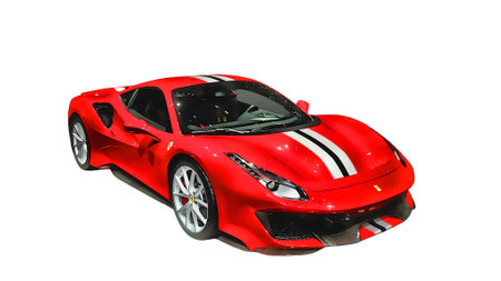 Illustration of an isolated Ferrari 458. High qualityのeditorial素材