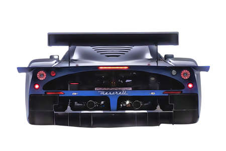 Illustration of an isolated Maserati MC12. High quality illustrationのeditorial素材