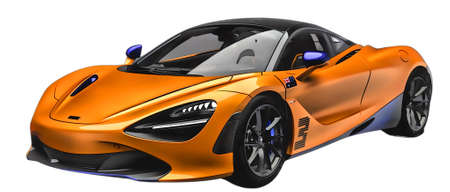 Illustration of an isolated mclaren F1. High quality illustrationのeditorial素材
