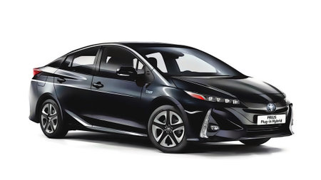 Illustration of an isolated Toyota Prius. High quality illustrationのeditorial素材