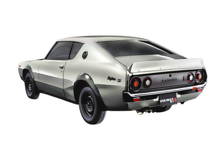 Illustration of an isolated nissan gtr. High quality illustrationのeditorial素材
