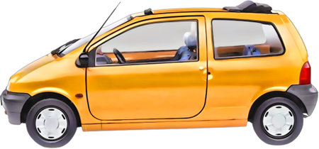 Illustration of an isolated Renault Twingo. High quality illustrationのeditorial素材