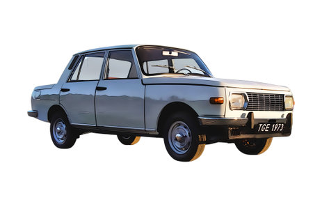 Illustration of an isolated Renault Gordini. High quality illustrationのeditorial素材