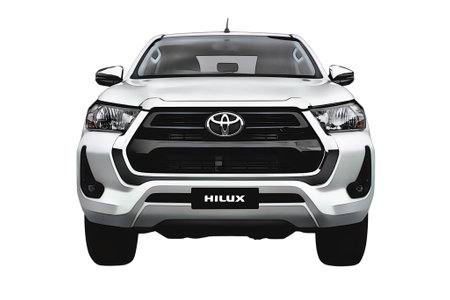 Illustration of an isolated Toyota Hilux. High quality illustrationのeditorial素材