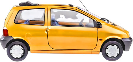 Illustration of an isolated Renault Twingo. High quality illustrationのeditorial素材