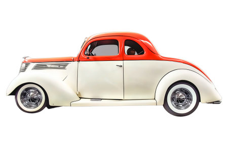 Illustration of an isolated Ford 30 Hotrod. High quality illustrationのeditorial素材