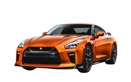 Illustration of an isolated nissan gtr. High quality illustrationのeditorial素材