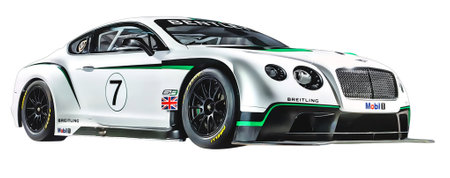 Illustration of an isolated Bentley Continental. High quality illustrationのeditorial素材