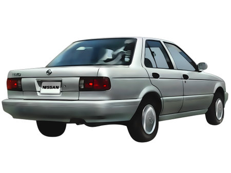 Illustration of an isolated Nissan Tsuru. High quality illustrationのeditorial素材