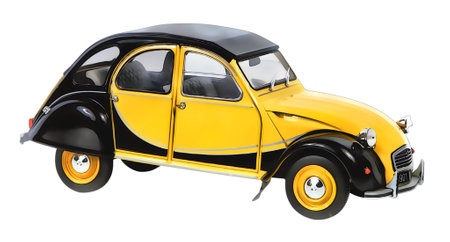 Illustration of an isolated Citroen 2CV. High qualityのeditorial素材