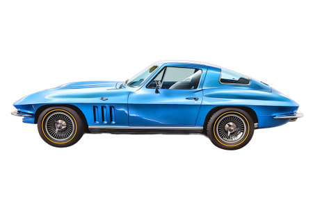 Illustration of an isolated Chevrolet Corvette Stingray. High quality illustrationのeditorial素材