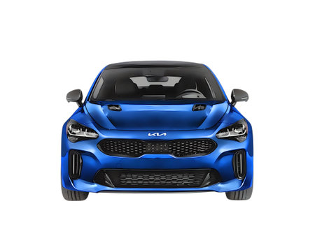 Illustration of an isolated kia stinger. High quality illustrationのeditorial素材