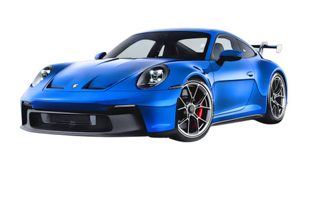 Illustration of an isolated Porsche 911 GT3. High quality illustrationのeditorial素材