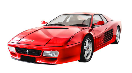 Illustration of an isolated Ferrari F40. High quality illustrationのeditorial素材