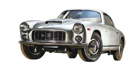 Illustration of an isolated aston martin db5. High quality illustrationのeditorial素材