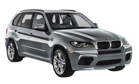 Illustration of an isolated BMW X5. High qualityのeditorial素材