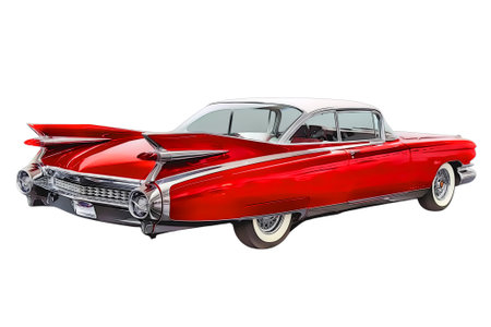 Illustration of an isolated Chevrolet Bel air . High quality illustrationのeditorial素材