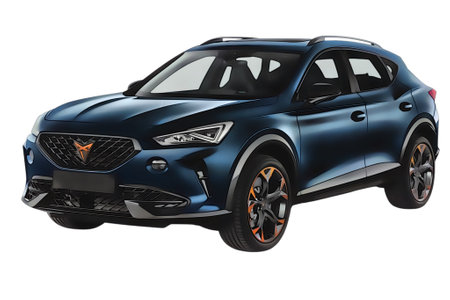 Illustration of an isolated Cupra formentor. High quality illustrationのeditorial素材
