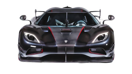 Illustration of an isolated Koenigsegg. High quality illustrationのeditorial素材