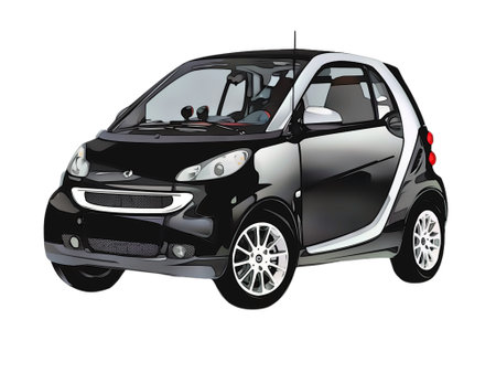 Illustration of an isolated Smart. High quality Illustrationのeditorial素材