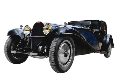 Illustration of an isolated Rolls Royce Phantiom. High quality illustrationのeditorial素材