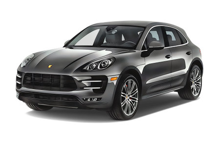Illustration of an isolated Porsche Macan . High quality illustrationのeditorial素材