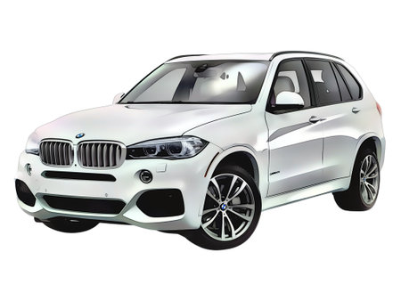 Illustration of an isolated BMW X5. High qualityのeditorial素材