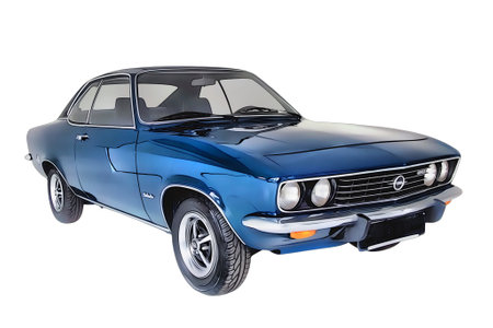 Illustration of an isolated Opel Manta. High quality illustrationのeditorial素材