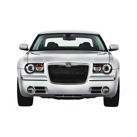 Illustration of an isolated Chrysler 300c. High quality illustrationのeditorial素材