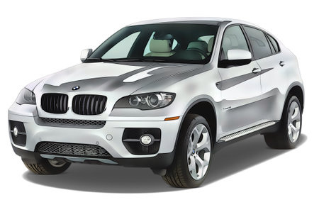 Illustration of an isolated BMW X5. High qualityのeditorial素材
