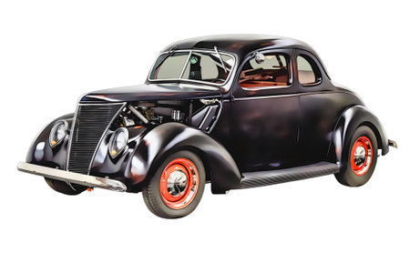 Illustration of an isolated Ford 30 Hotrod. High quality illustrationのeditorial素材