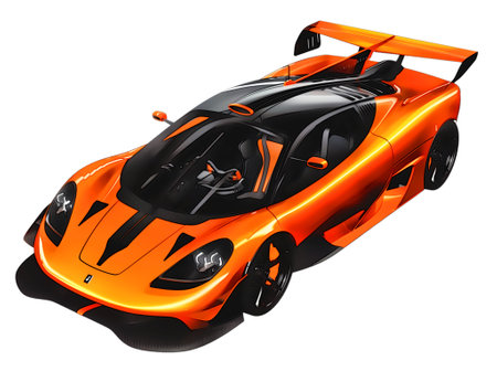 Illustration of an isolated Koenigsegg. High quality illustrationのeditorial素材