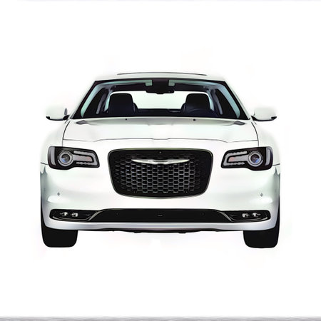 Illustration of an isolated Chrysler 300c. High quality illustrationのeditorial素材
