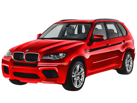 Illustration of an isolated BMW X5. High qualityのeditorial素材