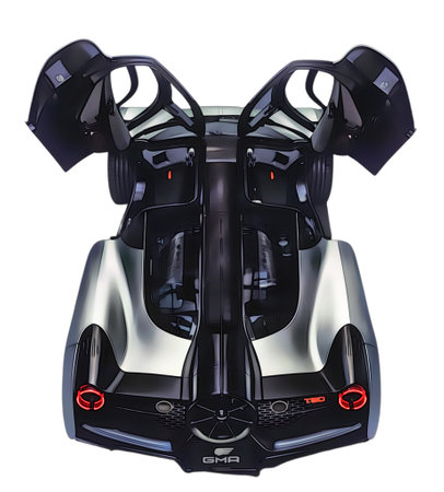 Illustration of an isolated Koenigsegg. High quality illustrationのeditorial素材