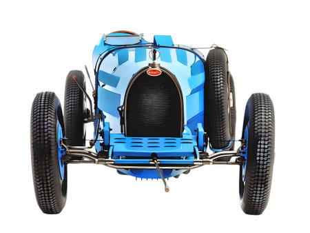 Illustation of an isolated Bugatti Type 35. High quality illustration
