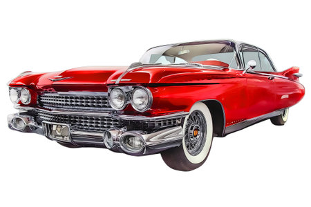 Illustration of an isolated Chevrolet Bel air . High quality illustrationのeditorial素材