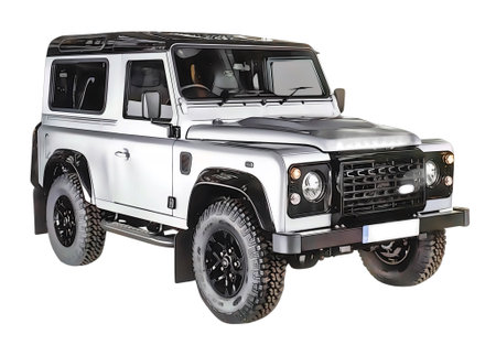 Illustration of an isolated range rover defender. High quality illustrationのeditorial素材
