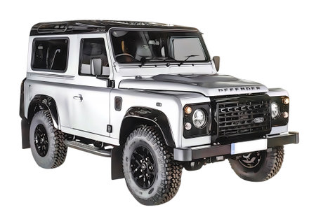 Illustration of an isolated range rover defender. High quality illustrationのeditorial素材