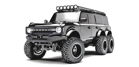 Illustration of an isolated Ford Bronco. High quality illustrationのeditorial素材