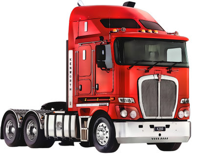 Illustration of an isolated Kenworth Truck. High quality illustrationのeditorial素材