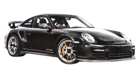 Illustration of an isolated Porsche 911 GT3. High quality illustrationのeditorial素材
