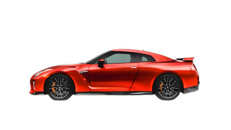 Illustration of an isolated nissan gtr. High quality illustrationのeditorial素材