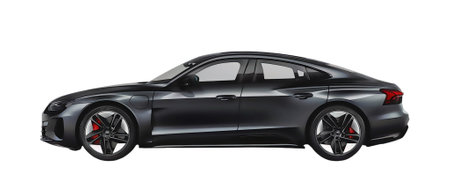 Illustration of an isolated Audi E-Tron GT. High quality illustrationのeditorial素材