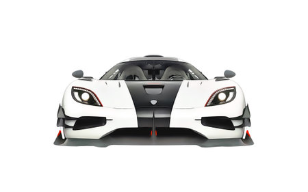 Illustration of an isolated Koenigsegg. High quality illustrationのeditorial素材