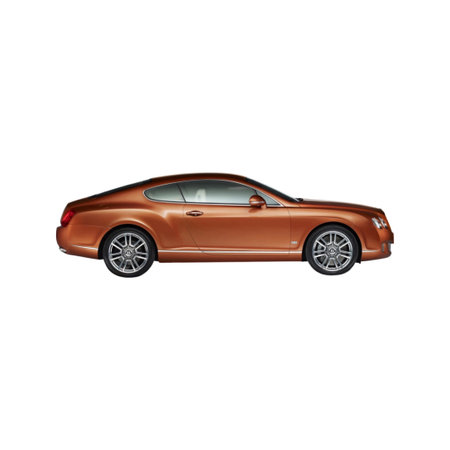 Isolated Picture of a Bentley Continental. High quality photoのeditorial素材