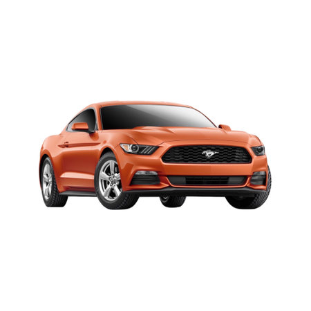Isolated Picture of a Ford Mustang . High quality photoのeditorial素材