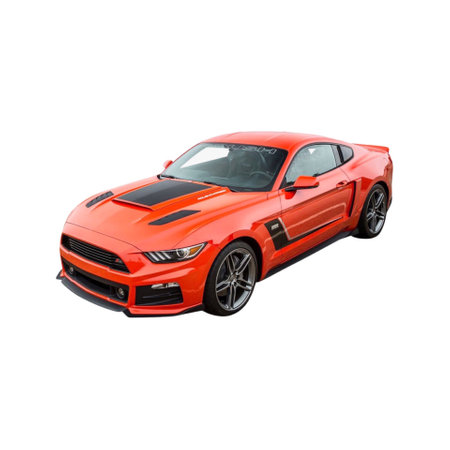 Isolated Picture of a Ford Mustang . High quality photoのeditorial素材