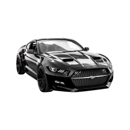 Isolated Picture of a Ford Mustang . High quality photoのeditorial素材