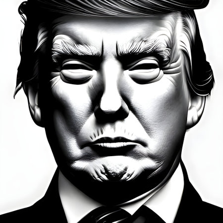 01.10.2022, NYC,USA: caricature of Donald Trump, photorealistic illustration . High quality illustrationのeditorial素材